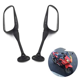 Htt Moto Noir OEM Marché miroirs pour 2003–2012 Honda CBR 600rr/2004–2007 Honda Cbr1000rr