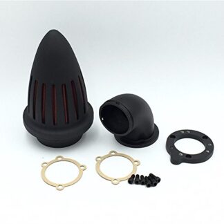 Htt Moto Noir mat Bullet Air Cleaner filtre Kits pour Harley personnalisés S & S CV Evo XL Sportster