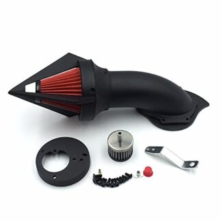 Htt Moto Noir mat Triangle Spike filtre d'entrée d'air Cleaner Kit pour Honda Vtx1300 VTX 1300 1986–2012