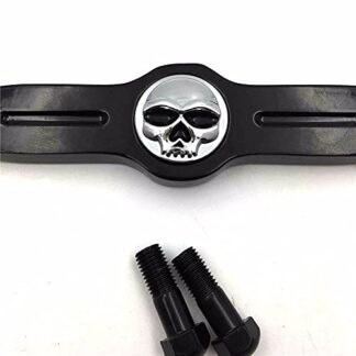 Htt- Noir W/chrome Tête de mort court Gear Shift Linkage pour Harley 2004-later modèles XL équipé avec commandes Standard Forward (Sportster 1200 Custom Xl1200 C/Quarante huit Xl1200 X/Superlow Xl883l)