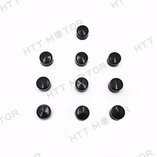 Httmt- 10 x Noir 3/20,3 cm Allen à douille Cap couvertures Dress Kit Compatible avec Harley Misc matériel