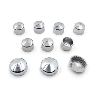 Httmt- 79 pcs Chrome Caps Dress Kit pour 99–16 Harley Grand Moteur de jumeaux complète couvertures de boulon
