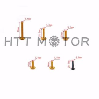 Httmt kit de Carénage Boulons Vis Attaches complet pour Yamaha YZF R1 R6 F6r FZ1 FZ8 Doré