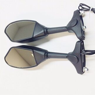 Integrated Led Turn Signals Side Mirrors For Suzuki GSXR Hayabusa Kantana Matte Black See description for detail