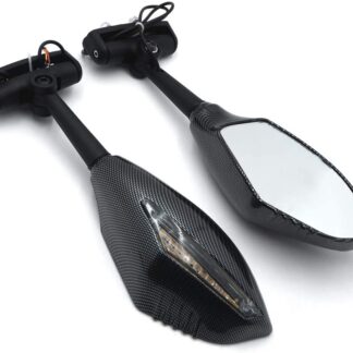 Integrated Turn Signal Mirror for CBR Hurricane F2 F3 CARBON Clear lens