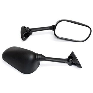Kapsco Moto Black OEM Stock Style Racing Mirrors - Compatible with 2004-2005 Suzuki GSXR 600/750 Left & Right Set