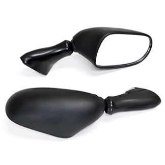 Kapsco Moto Black OEM Stock Style Racing Mirrors - Left & Right Set Compatible with 1998-2006 Suzuki GSX600F Katana / GSX750F Katana