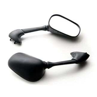 Kapsco Moto Black OEM Style Racing Mirrors - Left & Right Set - Compatible with Yamaha YZF R1 R6 FZS600 Fazer (2000-2003)