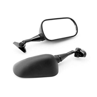 Kapsco Moto Black Stock Style Mirrors Compatible with (2000-2003) Honda CBR 954 RR / 929 RR - Left & Right Set