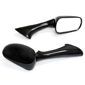 Kapsco Moto Black Stock Style Mirrors Compatible with Honda CBR 600 F2 / 1000F / VFR 750F/800 FI - Left & Right Set 1990 1991 1992 1993 1994 1995 1996 1997 1998 1999
