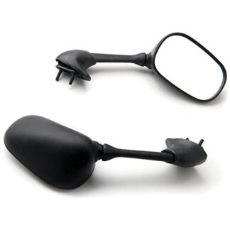 Kapsco Moto OEM Style Racing Mirrors - Left & Right Set - Compatible with Yamaha Black YZF R1 R6 FZS600 Fazer (2000-2003)