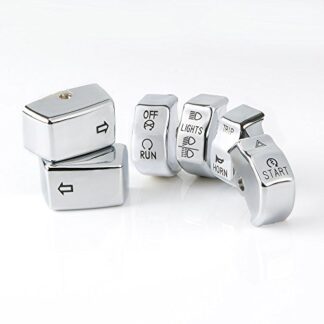 KiWAV switch cap kit chrome for Harley bikes 2012-2015 Sportster Dyna Softail oem#71500110