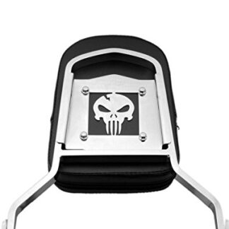 KnightMotor Skull Backrest Pad Sissy Bar for Aero 1100