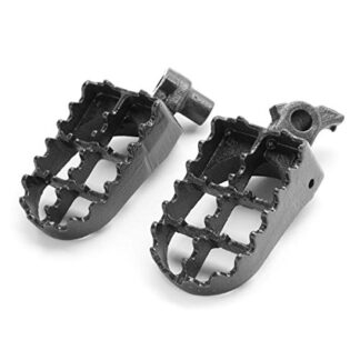 Krator FP001 Black Rest (Yamaha Gas Motocross MX Foot Pegs-WR250F, WR400F, YZ450F, Enducross EC and More (1998-2012) Dirtbike Stomper Footpegs)