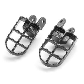 Krator FP022 Black Rest (Kawasaki Motocross MX Foot Pegs-KLX300R / KLX650 (1993-2007) Dirtbike Stomper Footpegs)