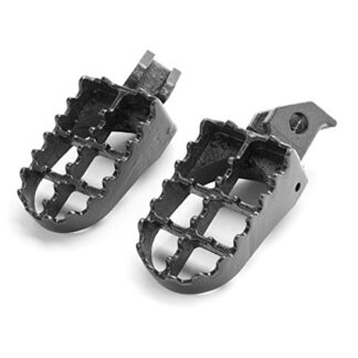 Krator FP024 Black Rest (Suzuki Motocross MX Foot Pegs-RM85 / RM85L / DR-Z125 / DR-Z125L (2003-2011) Dirtbike Stomper Footpegs)