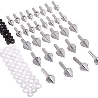 Krator FRB001 Fairing Bolts (2000-2003 Suzuki GSXR 750/2001-2002 Suzuki GSXR 1000 Billet Aluminum Spike Motorcycle Frame Bolts Sports Street Bike)