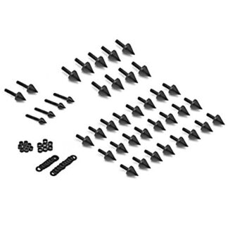 Krator FRB007-B Black Fairing Bolts (2003-2007 Yamaha R6 / 2006-2010 R6S Spike Screw Kit 04 05)