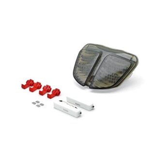 Krator ITL022 Turn Signals (2006-2007 Suzuki GSXR 600 750 LED TailLights Brake Tail Lights with Integrated Indicators Smoke Motorcycle)