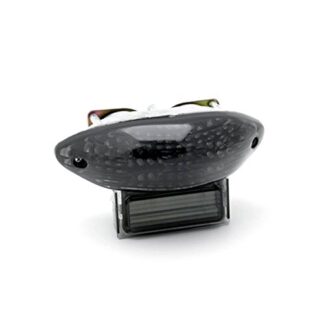 Krator LED TailLights Brake Tail Lights with Integrated Turn Signals Indicators Compatible with 1999-2007 Suzuki Hayabusa GSXR 1300 Katana 600 750 Smoke Motorcycle