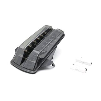 Krator LED TailLights Brake Tail Lights with Integrated Turn Signals Indicators Compatible with 2003-2009 Suzuki SV650 SV1000 Smoke Motorcycle