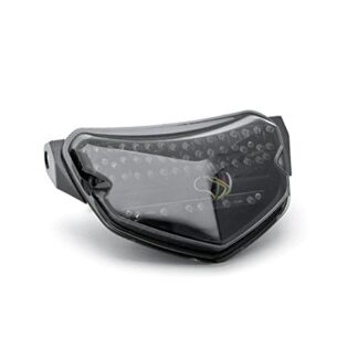 Krator LED TailLights Brake Tail Lights with Integrated Turn Signals Indicators Compatible with 2004-2005 Suzuki GSXR 600 750 Smoke Motorcycle