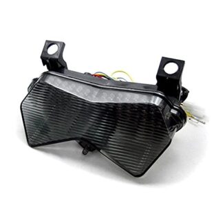 LED TailLights Brake Tail Lights with Integrated Turn Signals Indicators Compatible with 2003-2006 Kawasaki ZX6R ZX6RR 636 Z750S Z1000 Smoke Motorcycle