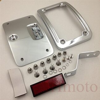 License Plate Mounting Frame Kit for Harley Softail Deluxe Flstn 2005-2014 Chrom