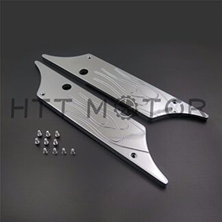 MT-SLC001-F-CD XHT(BC) Chrome Billet Saddlebag Latch Cover For All Harley Touring Hard Bags 1993-2013