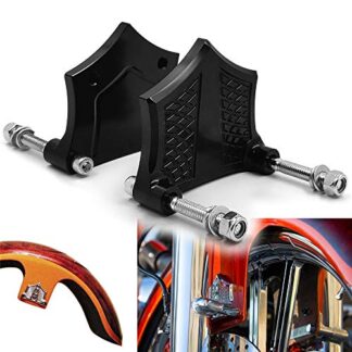 MT-TGHD-HAD005-0.89"-BK XHT(BC) 0.89" Front Fender Brackets Spacers Black For 21" Harley Touring 2014-2019