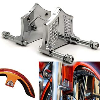 MT-TGHD-HAD005-0.89"-CD XHT(BC) CNC 0.89" 22.6mm Front Fender Spacer Riser Mudguard Bracket For 2014-2019 Harley FLHR FLHX FLTR