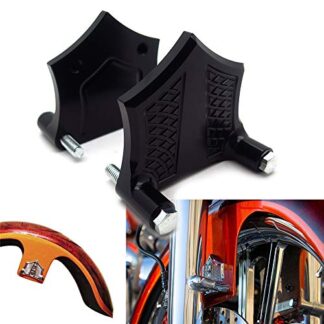 MT-TGHD-HAD006-1.25"-BK XHT(BC) CHROME-E-O Black Contrast Fender Spacer For HARLEY Baggers 23 26 30 (1-1/4" 41mm)