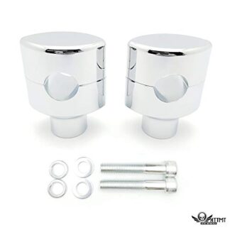 MT-TGHD-HBS007-CD XHT(BC) 1" Handlebar Riser Clamp 2" tall 2 inch rise For Harley Cruisers Metrics Victory CD