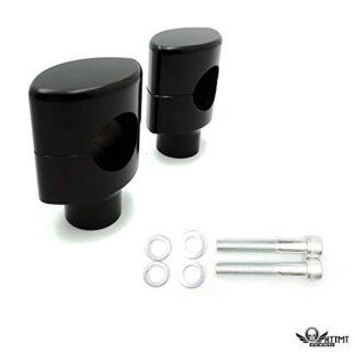 MT-TGHD-HBS008-BK XHT(BC) -1 1/4in Hefty Springer Handlebar Riser Kits 2" Rise Black For Harley