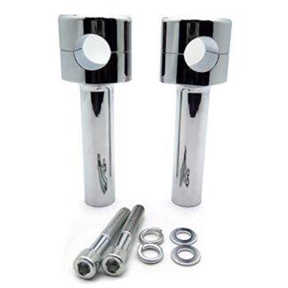 MT-TGHD-HBS008-II-CD XHT(BC) 6" Solid Billet Chrome, For 1-1/4" Handlebars Riser Kit, 1/2-13UNC Threads