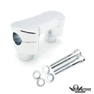 MT-TGHD-HBS009-CD XHT(BC) 1" 1 inch Hefty Handlebar Riser/Top Clamp Kit Chrome 2" Tall For Harley Softail Sportster Dyna