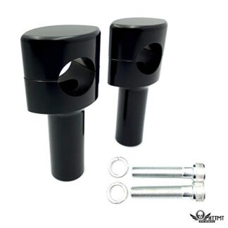 MT-TGHD-HBS020-I-BK XHT(BC) 4" Riser 1.25" Mount Springer Front End Handlebar Riser For Harley Bobber Chopper DNA Paughco