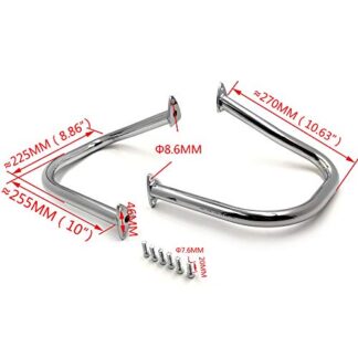 MT-TGHD-ISG001-CD XHT(BC) Chrome Rear Highway Crash Bars Guard For Indian Chieftain Roadmaster 14-18 15 16