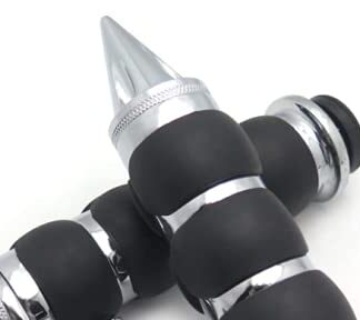 MT-TRHB114B-22-CD XHT(BC) Pair 7/8" 22mm Motorcycle Handlebar Hand Grips CNC Aluminum Bike For Harley Dyna