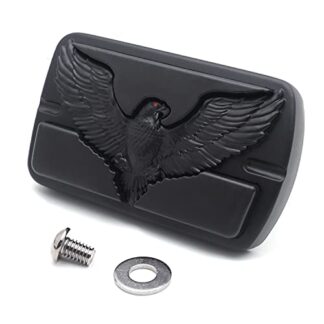 MT216-064- American Eagle Black Brake Pedal Large Pad Compatible with Harley Touring Softail Brand New