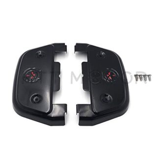 MT216-115S-BK1-NEW Skull Passenger Footboard Cover For 06-17 Dyna 86-17 FL Softail 87-17 Touring Black