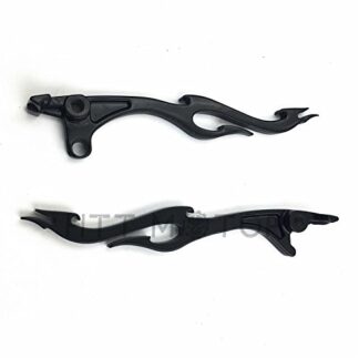 MT285-010-BK XHT(BC) Black Custom Brake Clutch Flame Lever Set For Kawasaki Vulcan 1500 1600 (87-09)