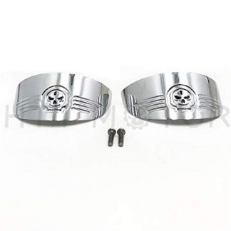MT325-020A-CD-NEW XHT(BC) Skull Turn Signal Visors For Harley 86-92 FXRT/86-90 FLST/88-17 FLSTC/94-17 FLHR