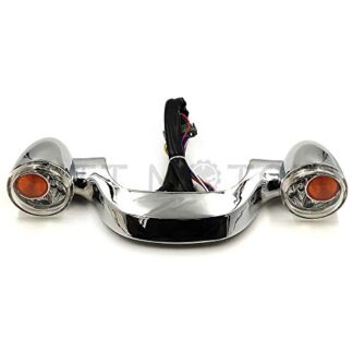 MT444-001A-CD+CL XHT(BC) Rear Turn Signal Brake Light Bar For Harley Street Road Glide 2010-2017 Chrome