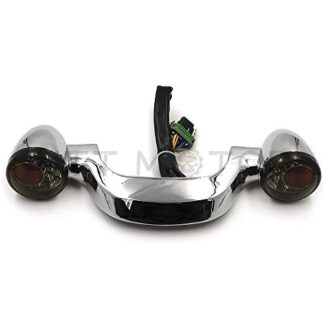 MT444-001A-CD+SK XHT(BC) Black Rear Turn Signal Brake Light Bar For Harley Davidson Street Glide 2010-up