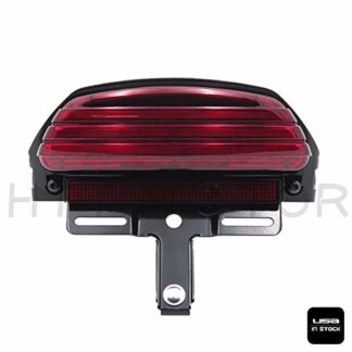 MT450-001-RED1 XHT(BC) Tri-Bar LED Fender Turn Signal Tail Light Bracket Red For Harley Softail FXST 06