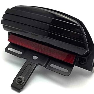 MT450-001-SK XHT(BC) US Smoked Tri-Bar Wide Fender LED Tail Light Bracket For Harley FXST FXSTB