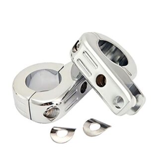 MagiDeal 1-1/4'' Clamp Engine Bar Highway Foot Peg Mount Kit for Harley - Chrome