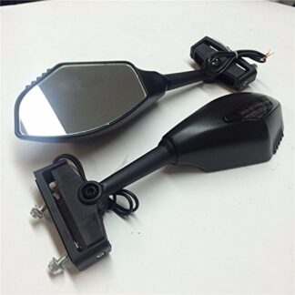 Matte Black Smoke Lens LED Turn Signal Mirrors Fit Triumph Daytona TT600 Trophy Ducati Ninja