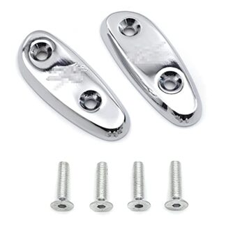 Mirror Block Off Base Plates For Suzuki Gsxr 600 750 1000 Gsx-R 2001-2004 Chrome